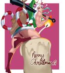  absurd_res asian_mythology big_butt butt candle christmas christmas_clothing clothing club_(weapon) demon dress east_asian_mythology eyelashes female fire footwear green_clothing green_dress green_hair green_hat green_headwear hair hat headgear headwear hi_res holding_club holding_melee_weapon holding_object holding_weapon holidays horn horned_humanoid humanoid japanese_mythology kanabō looking_at_viewer looking_back looking_back_at_viewer melee_weapon multicolored_hair muscular muscular_female mythology one_eye_closed one_piece oni panties pink_background pink_clothing pink_footwear pink_panties pink_shoes pink_underwear rear_view red_horn shoes simple_background smile solo striped_horn stripes tan_body tan_skin thick_thighs two_tone_hair underwear upskirt weapon weapon_on_shoulder white_background white_hair white_horn wide_hips wink winking_at_viewer wyvernn yamato_(one_piece) yellow_eyes yokai 