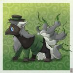  1:1 2023 absurd_res aztepyeen black_clothing blue_clothing brown_clothing cape clothing feral fur generation_1_pokemon green_body green_clothing green_fur green_tail grey_body grey_ears grey_fur grey_hair grey_tail hair hat headgear headwear hi_res izanaki_(hiroyuki_inku) long_hair multicolored_body multicolored_fur ninetales nintendo paws pokemon pokemon_(species) quadruped signature solo tail two_tone_body two_tone_fur two_tone_tail watermark white_body white_ears white_fur white_tail yellow_clothing 