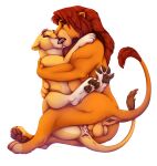 balls bodily_fluids cum cum_inside disney duo fan_character felid female feral feral_on_feral french_kissing genital_fluids genitals hi_res kissing lion loving_embrace loving_gaze loving_sex male male/female mammal pantherine pawpads paws penetration simba_(the_lion_king) tail_anus the_lion_king vaginal vaginal_penetration xtreme3246 