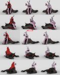  absurd_res anthro bambookat canid canine canis duo fairy_tales female hi_res huge_filesize lagomorph leporid little_red_riding_hood little_red_riding_hood_(copyright) mammal rabbit superabsurd_res wolf 