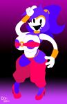  anthro areola areola_slip big_breasts bra breasts clothing cosplay donnitro72 eulipotyphlan female footwear hedgehog hi_res high_heels looking_at_viewer mammal navel needlem0use_(analogue_horror) sarah_(needlemouse) shantae shantae_(series) slightly_chubby smile solo sonic.exe_(creepypasta) underwear watermark wayforward 