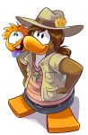  alpha_channel avian bird bottomwear brown_belt brown_hair buckteeth clothed clothing club_penguin duo female full-length_portrait grey_bottomwear grey_clothing grey_jacket grey_skirt grey_topwear hair hands_on_hips hi_res jacket long_hair official_art open_clothing open_jacket open_mouth open_topwear penguin pink_clothing pink_shirt pink_topwear ponytail portrait puffle puffle_handler shirt short_sleeves skirt teeth tongue tongue_out topwear unknown_artist upper_teeth_only whistle_around_neck 