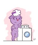  accessory appliance bovid bow_ribbon breasts caprine colored domestic_sheep el_senor_erizo female genitals hair_accessory hair_bow hair_ribbon happy_tree_friends lammy_(htf) laundry mammal nipples nude purple_body pussy ribbons sheep simple_background solo washing_machine 