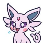  1:1 2023 alpha_channel ambiguous_gender blush blush_stickers border digital_media_(artwork) eeveelution endwl espeon felid feral forehead_gem forked_tail fur generation_2_pokemon headshot_portrait icon licking licking_lips looking_at_viewer low_res mammal nintendo open_mouth pink_body pink_fur pokemon pokemon_(species) portrait purple_eyes reaction_image solo tail tongue tongue_out transparent_border unusual_anatomy unusual_tail 