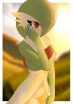  absurd_res breasts female gardevoir generation_3_pokemon hi_res humanoid layla_horizon_(artist) looking_at_viewer nintendo not_furry painting_(artwork) pokemon pokemon_(species) solo traditional_media_(artwork) 