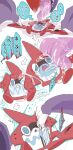  absurd_res ambiguous_gender bodily_fluids claws dragon duo feral garchomp generation_4_pokemon hi_res impalement japanese_text licking nintendo pokemon pokemon_(species) rotom rotom_pokedex saliva text tongue tongue_out translation_request winte 