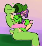  &lt;3 &lt;3_eyes 2023 4_fingers amphibian anthro anthro_on_anthro black_body blush bodily_fluids breast_squish breasts butt butt_grab caspar_the_frog clothing duo erection eyes_closed female fingers frog frogue genital_fluids genitals glans gloves_(marking) green_body green_clothing green_eyes green_hood green_nipples green_robe green_skin hand_on_butt hand_on_chest humanoid_genitalia humanoid_penis intraspecies kissing leg_grab male male/female markings medium_breasts nipples on_penis penis pink_body pink_glans pink_skin precum purple_clothing purple_robe purple_scarf robe scarf short_tail sitting squish tail thigh_grab ultilix yellow_body yellow_penis yellow_skin 