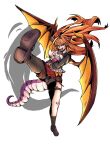  1girl breasts cleavage dragon_girl dragon_horns dragon_tail highres hololive horns idol_showdown kiryu_coco kiryu_coco_(1st_costume) large_breasts long_hair looking_at_viewer multicolored_hair official_art orange_hair streaked_hair tail virtual_youtuber 