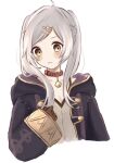  1girl collar fire_emblem fire_emblem_awakening gloves hair_ornament hairpin highres jiro_baji long_hair non-web_source robe robin_(female)_(fire_emblem) robin_(fire_emblem) twintails white_hair 