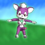  balls breasts chip_(sonic) fur genitals herm hi_res intersex invalid_tag jewelry necklace nipples penis purple_body purple_fur sega short_stack solo sonic_the_hedgehog_(series) sonic_unleashed unknown_artist white_body white_fur 