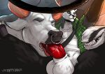  2023 anthro badger balls bovid bovine cattle clothing driving duo erection eyes_closed facial_piercing fellatio genitals green_clothing green_shirt green_topwear hi_res horn low-angle_view male male/male mammal muscular mustelid musteline nose_piercing nose_ring oral penile penis piercing ring_piercing scrappyvamp seat_belt sex sex_while_driving shirt spread_legs spreading tail_tongue topwear vein veiny_penis white_clothing white_shirt white_topwear yellow_eyes 