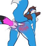  anthro breasts canid canine deer duo female female/female fox hi_res lunarcey male male/female mammal rose_shatterheart samantha_the_vixen solo spank_marks spanking_butt 