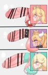  accessory ball_bra big_penis black_pupils blonde_hair blue_eyes blush blush_lines bowsette_meme censored clenched_teeth cock_ring collar crown foreskin genitals gold_crown group hair headgear hi_res horn horned_humanoid huge_penis human humanoid humanoid_genitalia humanoid_penis humanoid_pointy_ears intersex jewelry light_body light_skin lips long_hair mammal mario_bros meme musk nintendo penis penis_accessory penis_jewelry penis_lineup penis_size_chart penis_size_difference pink_lips ponytail princess_peach pupils rosalina_(mario) sharp_teeth silver_crown spiked_cock_ring spiked_collar spikes super_crown super_mario_galaxy teeth teeth_showing trio vein veiny_penis white_horn zkky 