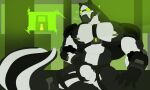  androidass animated anthro bodily_fluids cum cumshot drone ejaculation genital_fluids goo_transformation hi_res loop male male/male mammal masturbation mephitid orgasm skunk solo transformation 