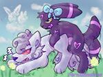  &lt;3 2023 alolan_form alolan_ninetales ambiguous_gender anatomically_correct anatomically_correct_genitalia anatomically_correct_penis balls bodily_fluids bow_(feature) bow_accessory cheek_tuft cloud cloudscape cloudy cloudy_sky cute_fangs doggy_style_position doggystyle dominant dominant_feral dominant_intersex drooling duo eevee eeveelution english_text facial_tuft feral feral_on_feral feral_penetrated feral_penetrating feral_penetrating_feral feralmunchies flower fluffy fluffy_tail from_behind_position generation_1_pokemon generation_2_pokemon genitals gradient grass grass_field gynomorph hair_on_feral hairpiece hi_res intersex intersex/intersex larger_sub light lighting line_art looking_pleasured looking_up mounting neck_tuft nintendo no_pupils nonbinary_(lore) nude penetration penis plant pokemon pokemon_(species) regional_form_(pokemon) saliva sex shaded signature size_difference sky smaller_dom submissive submissive_feral submissive_intersex tail tail_motion tailwag text trans_(lore) trans_woman_(lore) tuft umbreon vulpix 