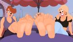  absurd_res anthro canid canine canis disney domestic_dog duo feet female foot_fetish goof_troop hi_res lisa_(goof_troop) mammal thelastsoles 