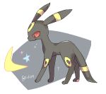  animal_focus artist_name commentary_request crescent_moon facial_mark forehead_mark from_side full_body grey_background lowres moon no_humans ntmkn partial_commentary pawpads pokemon pokemon_(creature) profile signature solo standing star_(symbol) twitter_username two-tone_background umbreon white_background 