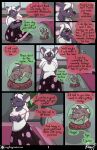  absurd_res anthro bedroom clothed clothing comic dialogue female hi_res magic male mammal murid murine piercing rat reptile robe rodent roxythefoxy scalie snake worried 