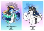  anthro canid canine canis clothing colondhappyface favonius hi_res mammal plushie rain_dragon shirt spirit standing teryx teryx_commodore topwear wolf zephyxus 
