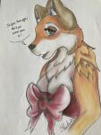  anthro big_breasts big_ears black_nose breasts brown_eye canid canine christmas_gift female fluffy_ears fox fur hi_res mammal open_box open_mouth pionty_nose red_body red_fur red_ribbon rouge shaddow shirika_(artist) solo 