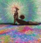  anthro canid canine canis domestic_dog hi_res magic male mammal sergld solo spirit wolf yoga 