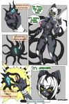  anthro comic corruption crimellgrim domestic_cat felid feline felis female gameplay_mechanics gore hi_res mammal shiku_(character) solo tentacles text 