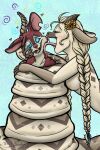  anthro bovid bovine breasts coiling daisy_(tekandprieda) digital_media_(artwork) dominant dominant_female duo fangs female hi_res hypnosis imminent_vore licking male mammal mind_control murid murine nude open_mouth ophiotaurus pit_viper predator/prey rat rattle_(anatomy) rattlesnake reptile rodent scalie simple_background snake spiral_eyes story_at_source submissive submissive_male teeth tek_(tekandprieda) tekandprieda_(artist) the_rune_tapper tongue tongue_out viper 