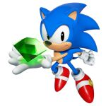 1boy artist_request black_eyes blue_fur chaos_emerald commentary_request furry furry_male gloves hedgehog hedgehog_boy hedgehog_ears hedgehog_tail male_focus official_art red_footwear simple_background sonic_(series) sonic_superstars sonic_the_hedgehog white_background white_gloves 