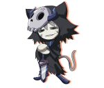  alpha_channel animal_humanoid bared_teeth black_hood cat_humanoid eyes_closed felid felid_humanoid feline feline_humanoid gem grey_hair hair hands_touching holding_object holding_weapon hood humanoid male mammal mammal_humanoid mask melee_weapon neco-arc_chaos neco_spirit official_art prick_ears scar sharp_teeth simple_background skull_mask solo sword teeth transparent_background unknown_artist weapon 