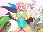  2023 angel_(mlp) anthro anthrofied antlers basket bat_wings blue_body blue_eyes blue_feathers blush brown_body brown_fur chimera claws clothing container digital_media_(artwork) discord_(mlp) draconequus dress equid equine eyebrows eyelashes feathered_wings feathers female feral flower_petals fluttershy_(mlp) friendship_is_magic fur green_body green_scales green_skin grey_body grey_fur group hair hasbro hi_res horn koshhhata lagomorph leporid male mammal membrane_(anatomy) membranous_wings my_little_pony nipple_outline pegasus petals pink_hair rabbit red_body red_eyes red_scales red_tail scales smile spread_wings tail tail_tuft thick_eyebrows toe_claws translucent translucent_clothing trio tuft white_body white_fur wings yellow_body yellow_feathers yellow_fur yellow_sclera 