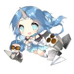  +_+ 2girls :d black_footwear blue_bow blue_bowtie blue_dress blue_eyes blue_hair bow bowtie brown_dress chibi dress fairy_(girls&#039;_frontline) fang full_body girls&#039;_frontline goggles halterneck holding_rocket horns long_hair multiple_girls multishot_rocket_launcher off-shoulder_dress off_shoulder official_art one_side_up open_mouth orange-tinted_eyewear paper_airplane paw_pose rocket_fairy_(girls&#039;_frontline) rocket_launcher saru simple_background single_horn sleeves_past_wrists slit_pupils smile socks third-party_source tinted_eyewear transparent_background weapon white_socks 