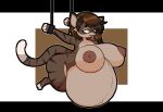  ahegao alyaska2201 belly big_belly big_breasts big_butt breasts butt chain cuff_(restraint) digital_media_(artwork) felid feline felis female hi_res imprisonment looking_pleasured mammal pantherine pixel_(artwork) pregnant punishment restraints shackles solo tail tiger tongue 