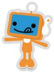  alpha_channel and-kensaku bib low_res machine male nintendo not_furry official_art orange_body raised_arms robot simple_background solo tango_pekoemon tongue tongue_out transparent_background tv_head_robot unknown_artist white_bib 