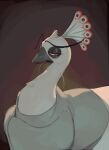  absurd_res ambiguous_gender avian beak bird clothed clothed_feral clothing dreamworks eyebrows feathers feral galliform hi_res kogito kung_fu_panda lidded_eyes lord_shen peafowl phasianid solo white_body white_feathers 