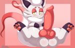  absurd_res animal_genitalia animal_penis balls big_balls big_penis canine_genitalia canine_penis cloudeon erection feet feral fur genitals half-closed_eyes hi_res hisuian_form hisuian_zorua huge_penis hyper hyper_genitalia hyper_penis knot male narrowed_eyes nintendo pawpads penis pokemon pokemon_(species) red_body red_eyelids regional_form_(pokemon) sitting small_but_hung solo white_body white_fur 