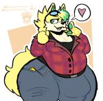  ambiguous_gender anthro belly big_belly big_breasts big_bulge big_butt breasts bulge butt canid canine canis female happy_(happydingo) huge_bulge hyper hyper_bulge mammal obese obese_female overweight overweight_female slightly_chubby solo thick_thighs uglychickenbones wolf 