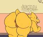  alphys anthro anus bent_over big_anus big_butt blush blush_lines bodily_fluids breasts buckteeth butt butt_focus cellulite dark_anus deltarune desk dialogue embarrassed english_text eyelashes female fingers freckles furniture genitals huge_butt inside narrowed_eyes nervous open_mouth open_smile overweight overweight_anthro overweight_female plump_labia presenting presenting_hindquarters pussy reptile roccorox scalie short_tail signature simple_background smile sweat sweatdrop table tail talking_to_viewer teeth text thick_thighs tongue undertale_(series) yellow_body yellow_pussy yellow_skin 