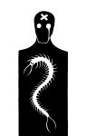  2015 ambiguous_gender arthropod bandage bandaged_head black_and_white bodily_fluids centipede crying digital_drawing_(artwork) digital_media_(artwork) duo feral forcipules hi_res human mammal mandibles monochrome multi_leg multi_limb myriapod restricted_palette scp-1353 scp_foundation silhouette simple_background simple_eyes sunnyclockwork tears white_background 