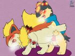  eeveelution female flareon generation_1_pokemon generation_2_pokemon hi_res hybrid_pokemon male male/female musk_clouds nintendo pokemon pokemon_(species) quilava synge syngie_(artist) umbreon vaginal 