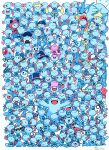  3: :&gt; :&lt; :3 bandana chinchou clothed_pokemon egg fishing_rod glasses gyarados hat highres horsea looking_at_viewer luvdisc mimikaki mudkip no_humans pauldrawsart pokemon poliwag quagsire remoraid smile spheal sunglasses team_aqua_uniform team_magma_uniform team_rocket team_rocket_uniform tentacool togepi_egg too_many top_hat witch_hat wooper wynaut 