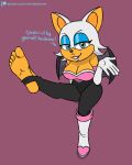  anthro barefoot bat blue_eyes breasts feet female hi_res mammal mrchasecomix rouge_the_bat sega soles solo sonic_the_hedgehog_(series) toes 