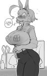  anthro big_breasts blush breasts canid canine clothed clothing dildo embarrassed fox fully_clothed hi_res ippan_josei looking_at_viewer mammal my_hero_academia sex_toy sincastermon solo speech_bubble 