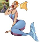  2017 armenfilm biped blue_eyes breasts deep_blue_sea_light_white_foam female fish_tail hi_res jrahars lips looking_at_viewer marine merfolk narrowed_eyes non-mammal_breasts sahakyants sahakyants_animation_studio sitting sleeepywitch solo soviet_cartoon split_form thick_lips umbrella water 