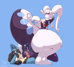  anal anal_penetration balls big_balls big_penis black_body black_fur blue_body blue_fur bodily_fluids canid canine chest_spike cum cum_in_ass cum_inside dragon erection fur generation_4_pokemon generation_6_pokemon genital_fluids genitals goodra green_eyes hair hi_res humanoid_genitalia humanoid_penis knot larger_male larger_penetrated lucario male male/male male_penetrated male_penetrating male_penetrating_male mammal nintendo nude penetration penis pokemon pokemon_(species) purple_body schizy sex simple_background size_difference slime smaller_male spikes spikes_(anatomy) tail white_body yellow_body yellow_fur 