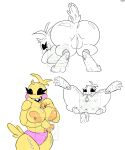  animatronic anthro avian big_breasts bird breasts character_chica chicken female five_nights_at_freddy&#039;s five_nights_at_freddy&#039;s_2 galliform gallus_(genus) genitals hi_res machine navysblues nipples nude phasianid robot scottgames sharp_teeth solo teeth thick toy toy_chica_(fnaf) 