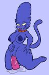  2023 alternate_species anthro blep blue_body blue_nipples bodily_fluids breasts cat_marge dildo dildo_in_pussy dildo_insertion dildo_sitting fangs felid female genital_fluids genitals hi_res jewelry kneeling mammal marge_simpson masturbation necklace necklace_only nipples nude pantherine penetration pupils pussy pussy_juice sex_toy sex_toy_in_pussy sex_toy_insertion slit_pupils solo someth1ngoranother teeth the_simpsons thick_thighs tongue tongue_out vaginal vaginal_masturbation vaginal_penetration whiskers 