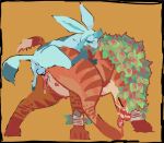  blue_body brown_body brown_fur canid canine canis domestic_dog duo eeveelution elemental_creature female female_penetrated feral feral_on_feral feral_penetrated feral_penetrating feral_penetrating_feral flora_fauna fur generation_4_pokemon glaceon guncht male male/female male_penetrating male_penetrating_female mammal nintendo penetration plant pokemon pokemon_(species) sex simple_background yellow_background 
