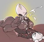  absurd_res animal_humanoid areola arthropod arthropod_humanoid bed big_penis blush bodily_fluids breast_play breasts cum cum_on_breasts cum_on_face duo ejaculation female furniture genital_fluids genitals hand_on_penis hi_res holding_breast hollow_knight hornet_(hollow_knight) humanoid male male/female orgasm partb_(artist) penis pussy sex sweat sweatdrop team_cherry the_knight_(hollow_knight) thick_thighs throbbing titfuck twitching vessel_(species) 