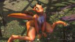  16:9 anthro arm_support breasts countershading dragon female hi_res looking_up melee_weapon neatnick nipples nude orange_body orange_scales outside scales scalie sitting small_breasts smile solo sword tan_body tan_countershading tan_scales weapon widescreen 