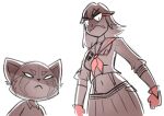  aggressive_retsuko ailurid clothing crossover duo female human kill_la_kill mammal potoobrigham red_panda retsuko ryuko_matoi sanrio studio_trigger voice_actor_joke 